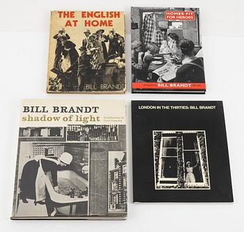 Bill Brandt, collection of photo books, eight volumes.
