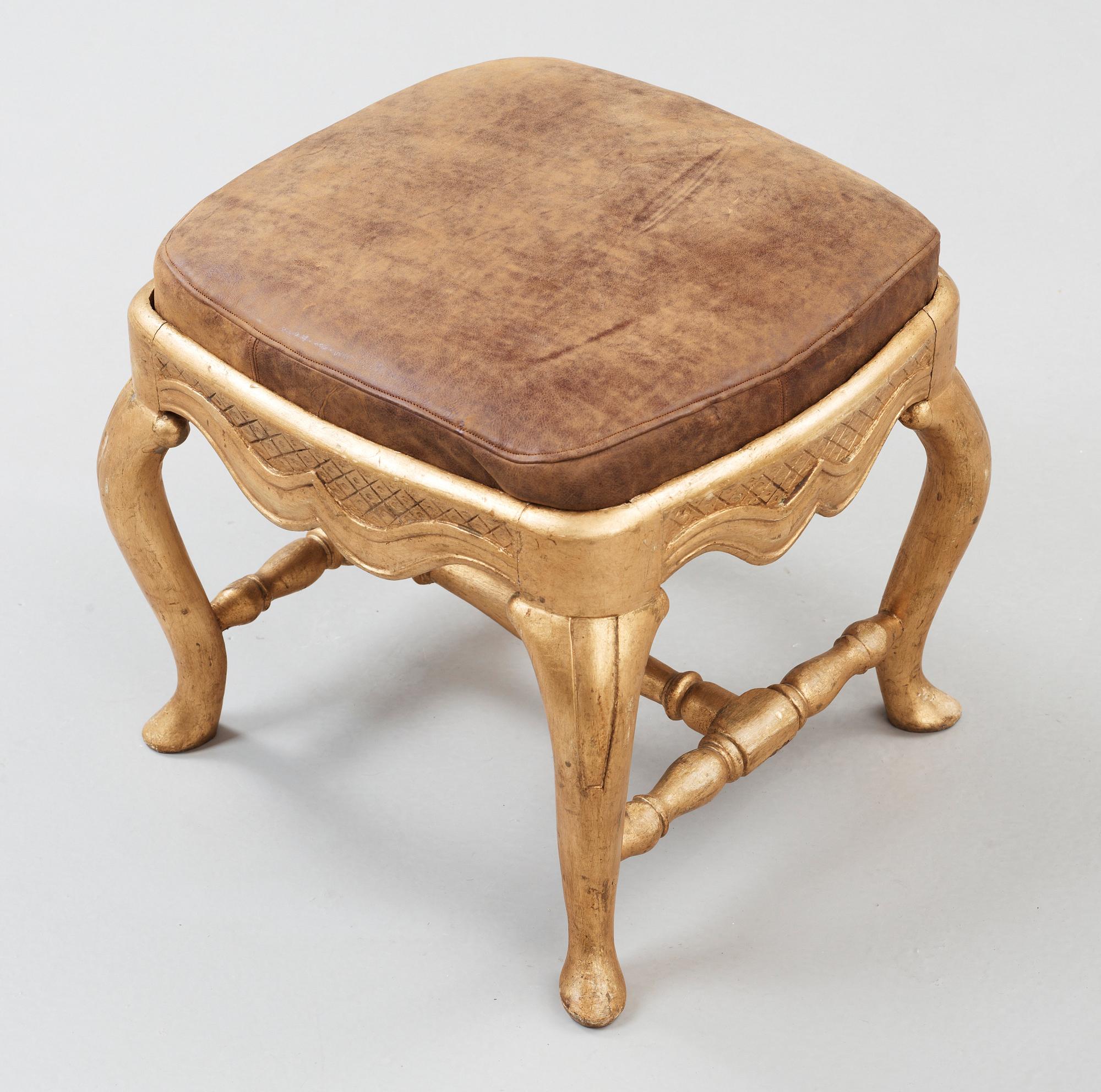 A Swedish late Baroque 18th century stool.