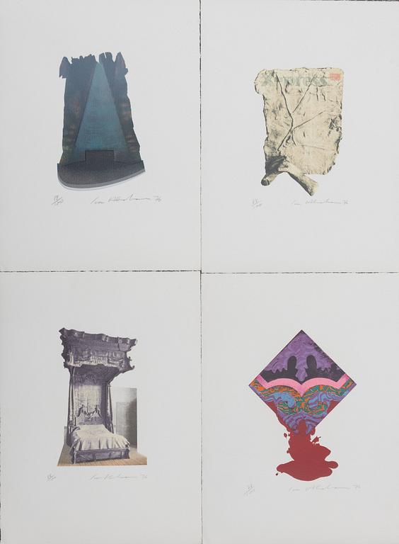 Ivor Abrahams, "E.A. Poe. Tales and Poems", 20 färgserigrafier, 1976.