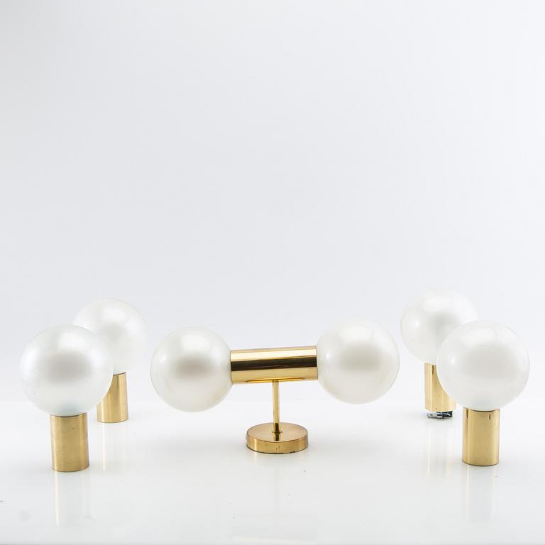 Motoko Ichii, wall lamps, 5 pcs, Personal, 1970s.