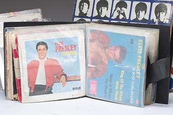 PARTI LP-SKIVOR, 41+10 st, The  Beatles och Elvis Presley, bl a White Album. 1960-tal.