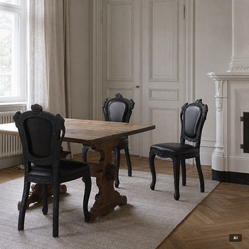 Maarten Baas, chairs 4 pcs, "Smoke Chair", Moooi.