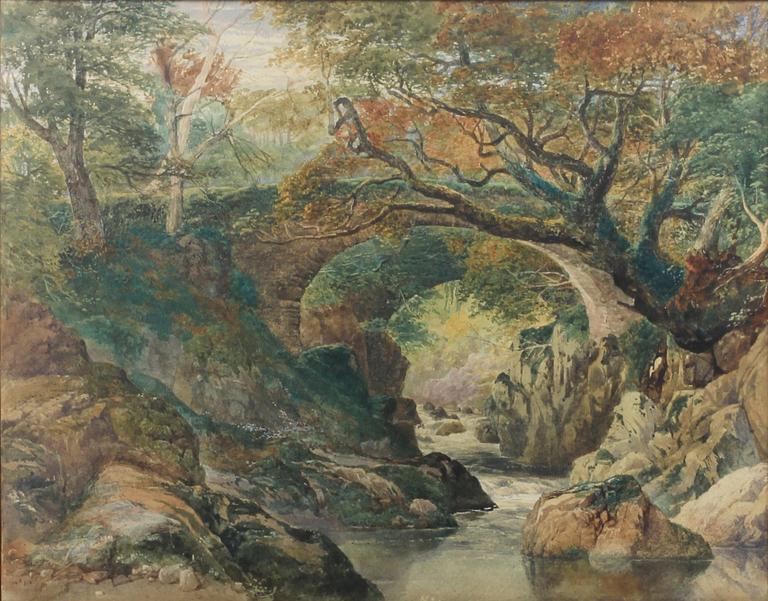 OKÄND KONSTNÄR, akvarell, otydl sign och daterad -84.