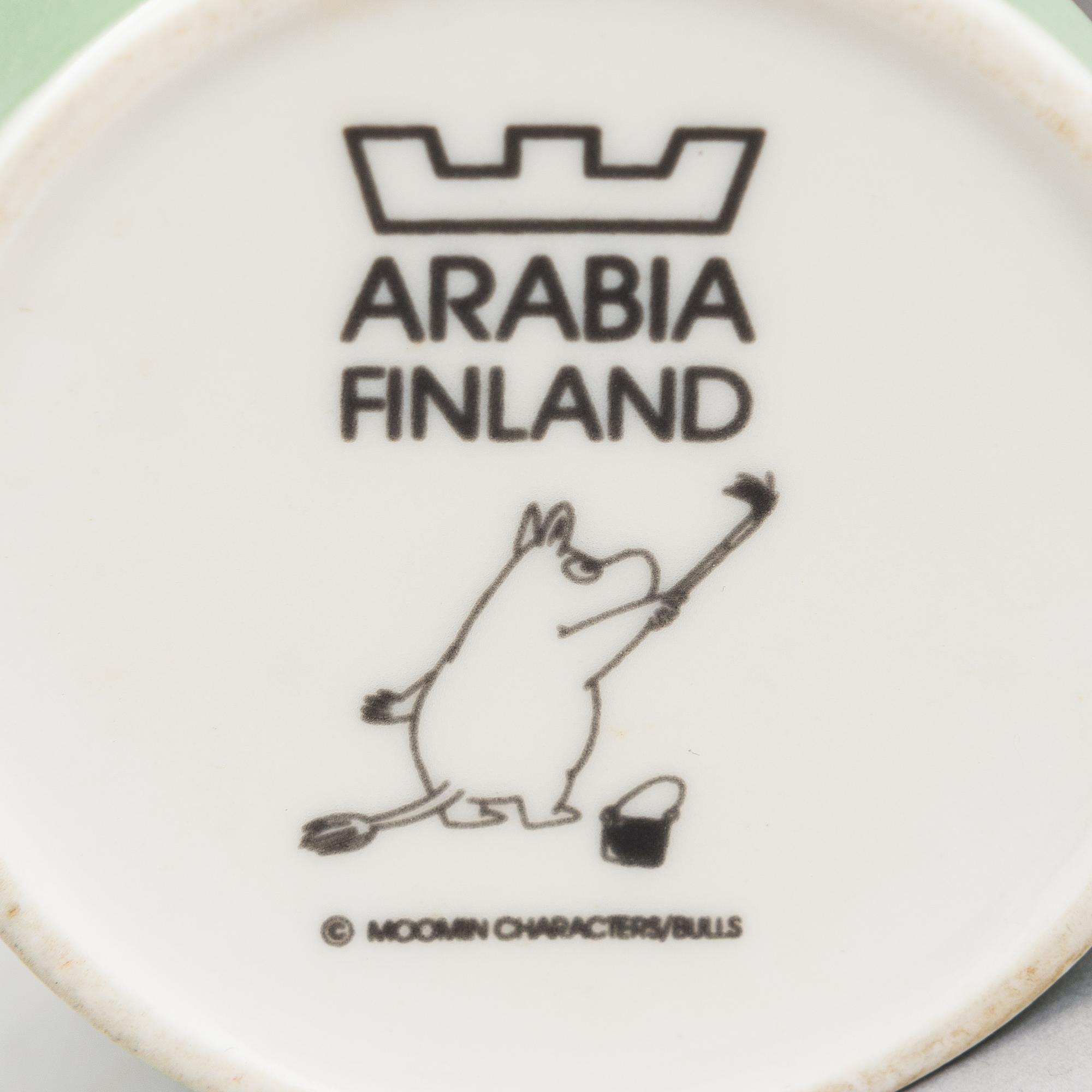 Muumimukeja, 2 kpl, posliinia, Arabia Finland 1990-1993.