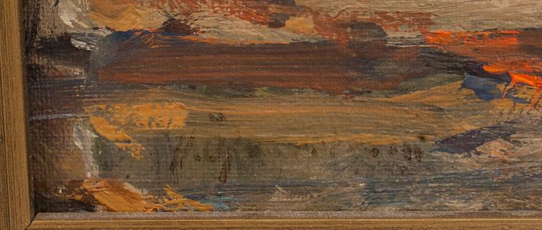 HUGO ÖFVERSTRÖM, olja på duk, signerad.