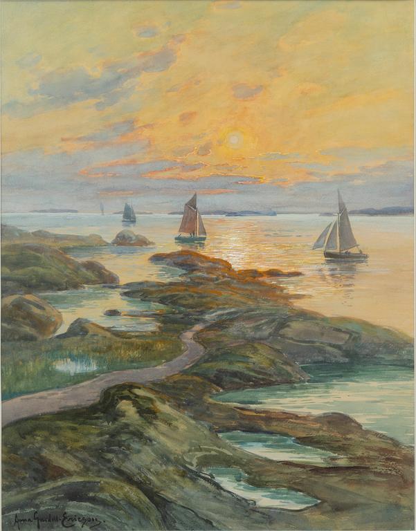 Anna Gardell-Ericson, Seglats utanför Marstrand.