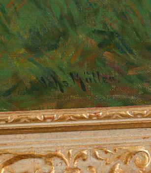 JOHANNES MÜLLER, oil on canvas, signed.