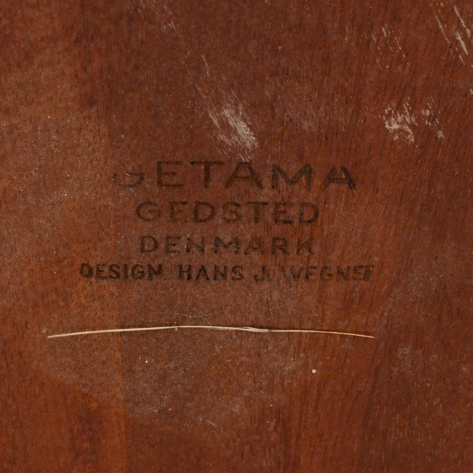 Hans J. Wegner, a footstool, Getama, Gedsted, Denmark, 1960s.