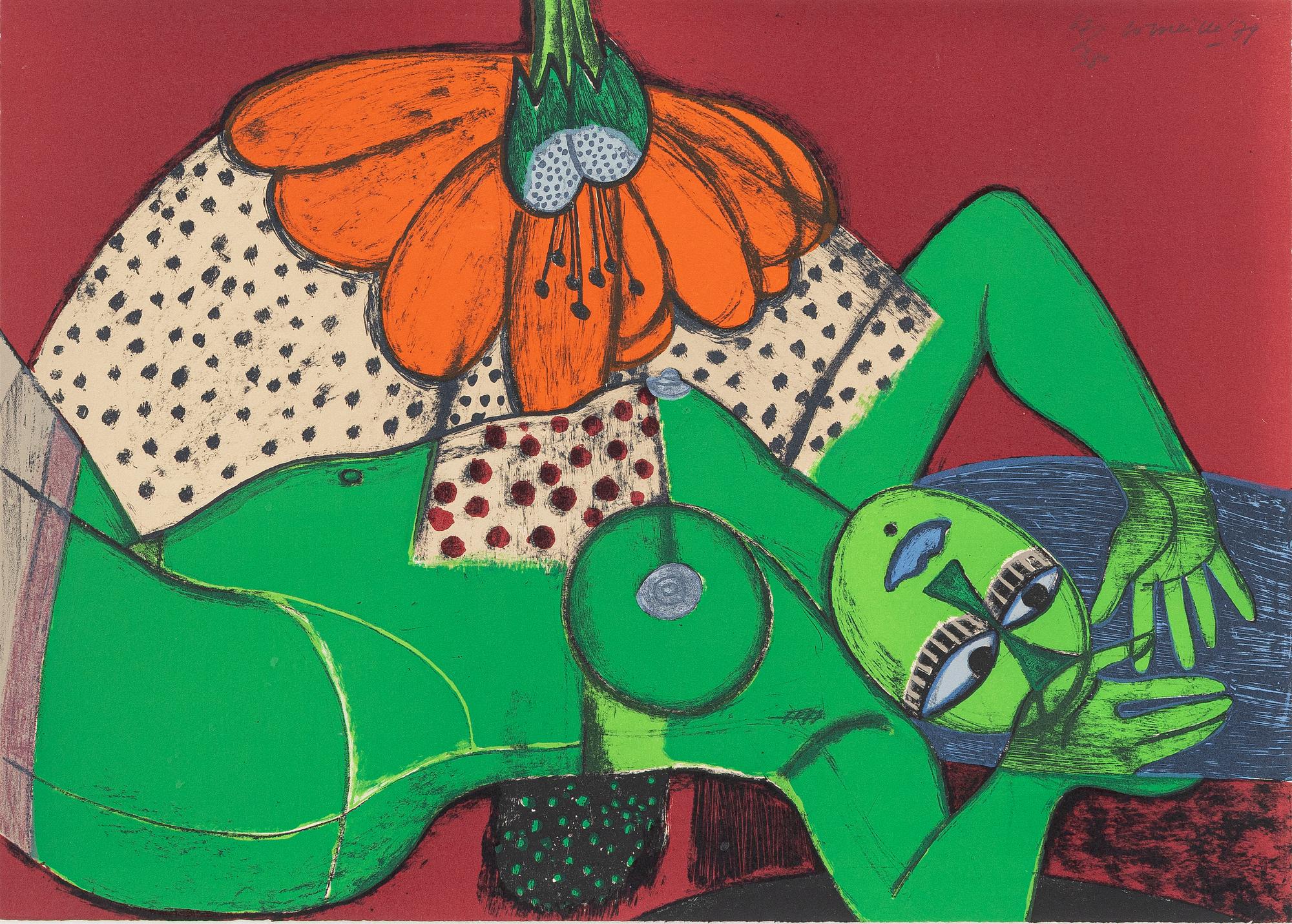 Beverloo Corneille, Under the flower.