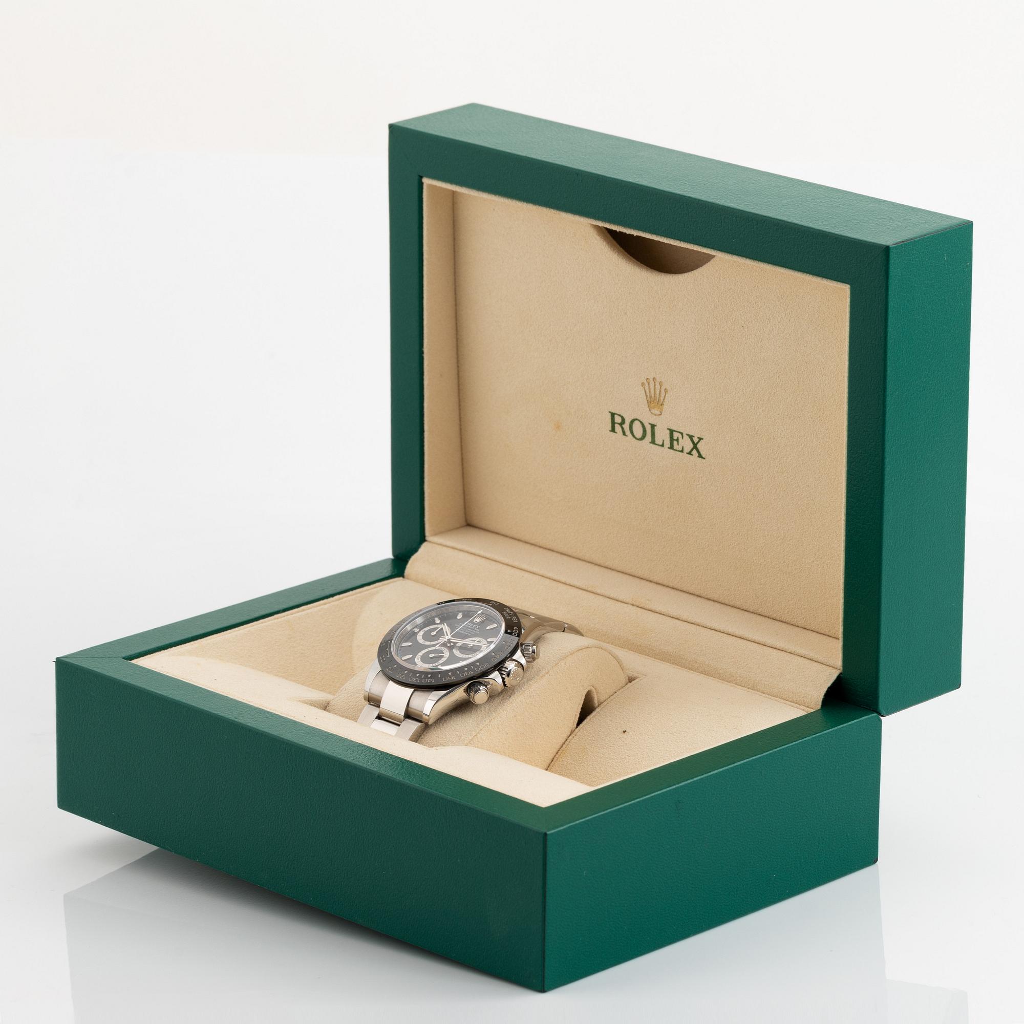 Rolex, Cosmograph, Daytona, chronograph, wristwatch, 40 mm.