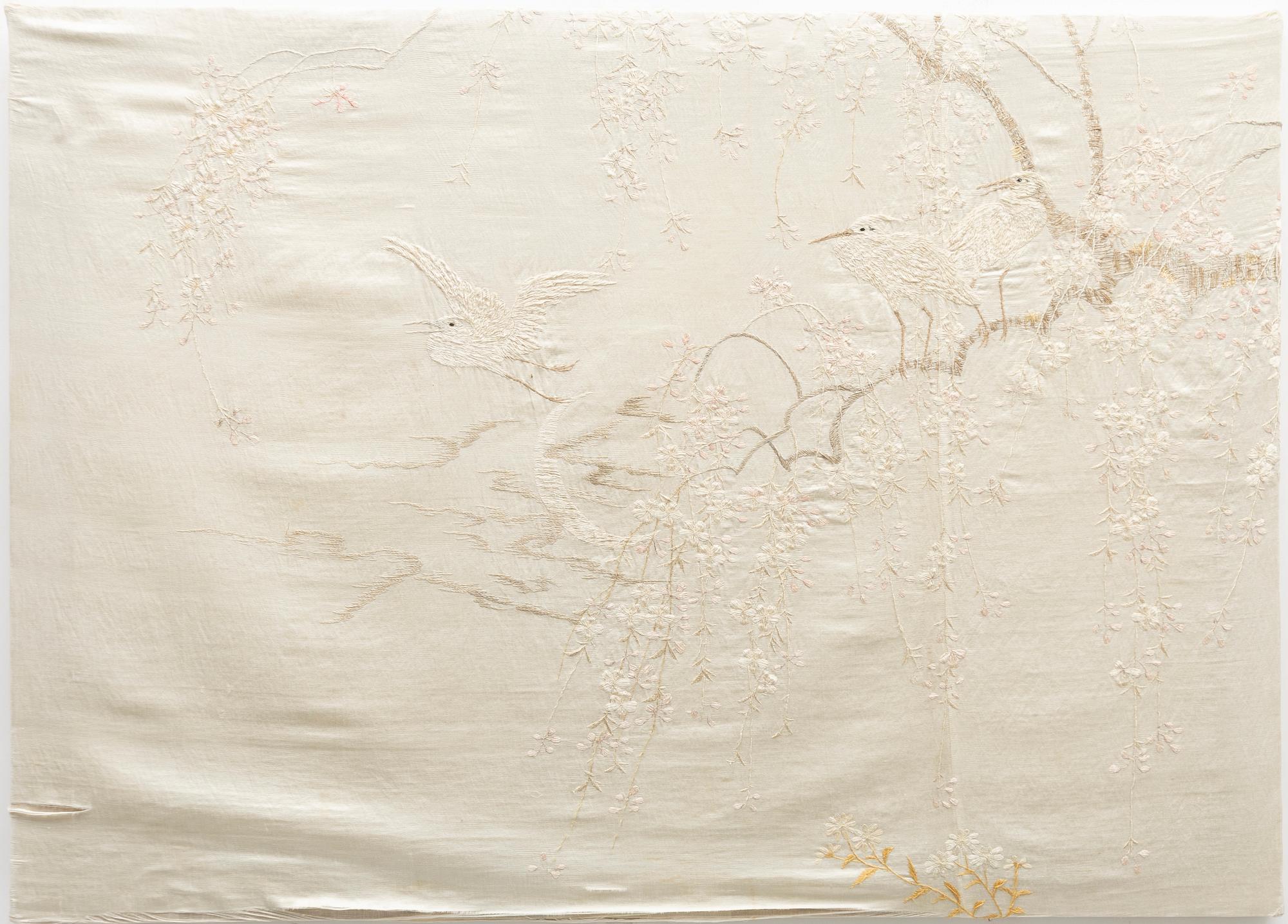 Silk embroidery, China, late 20th century.