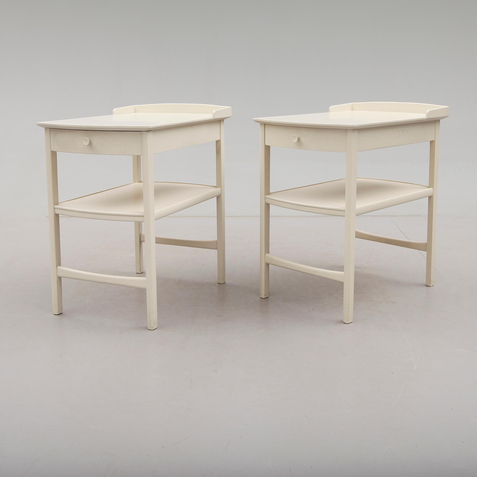SÄNGBORD, 1 par, Carl Malmsten, Bodafors, 1960-tal.