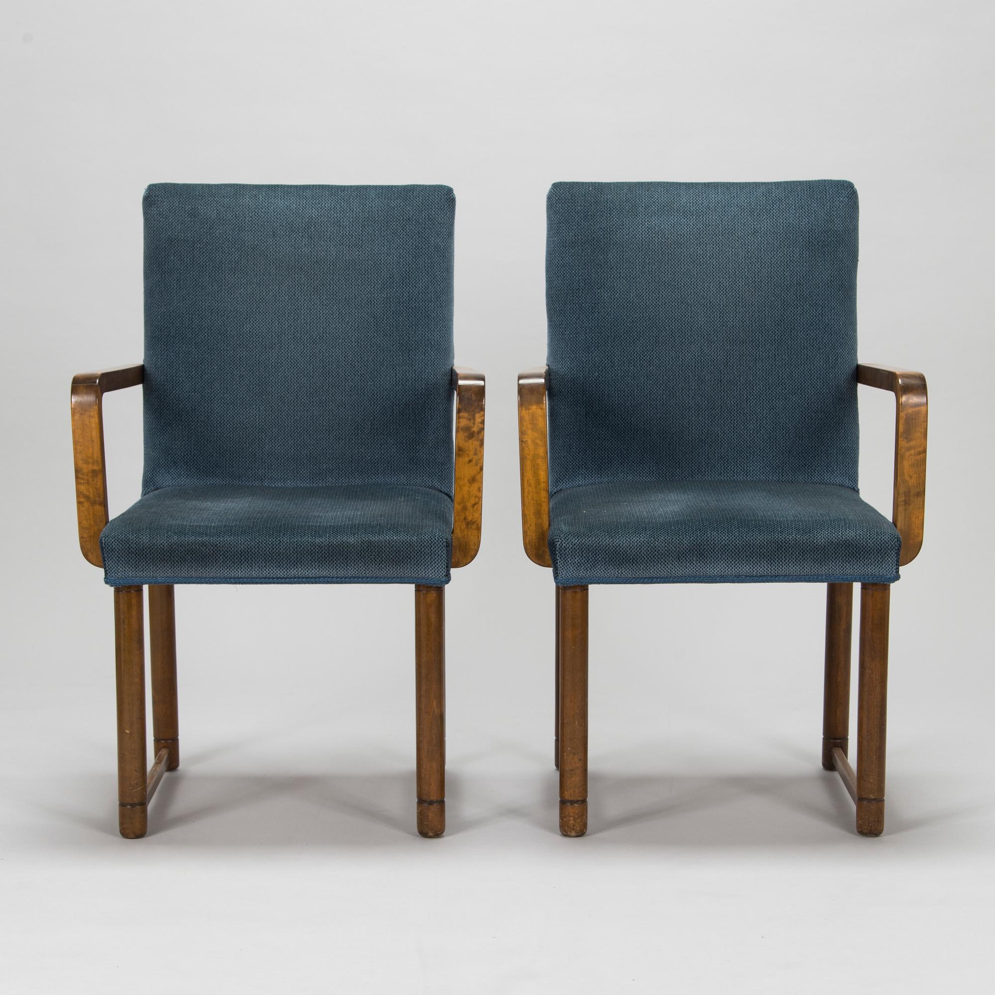 Nojatuoleja, 8 kpl, 1930-luku.