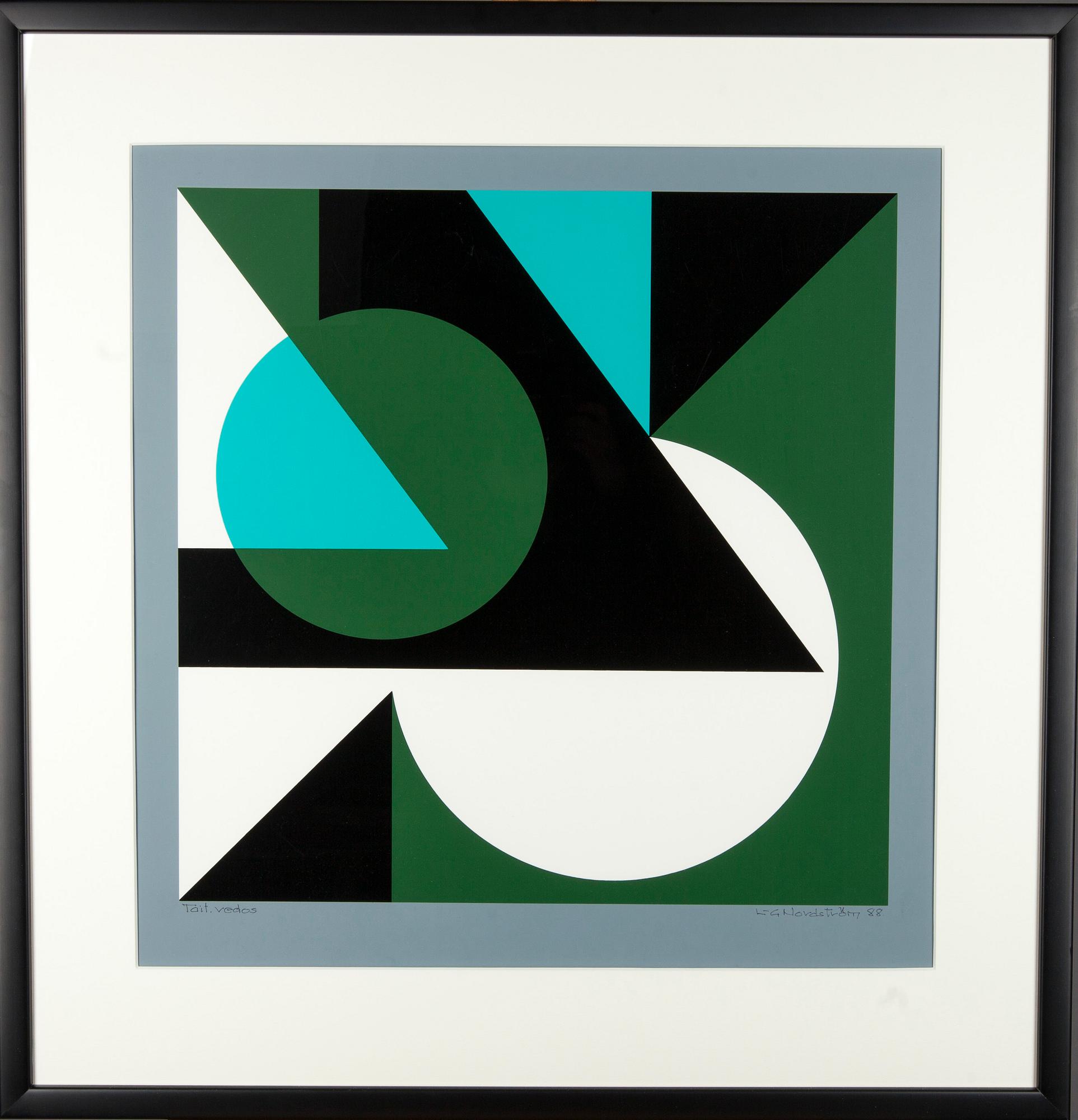 LARS-GUNNAR NORDSTRÖM, serigrafi, signerad och daterad 88. Konstnärens avdrag.