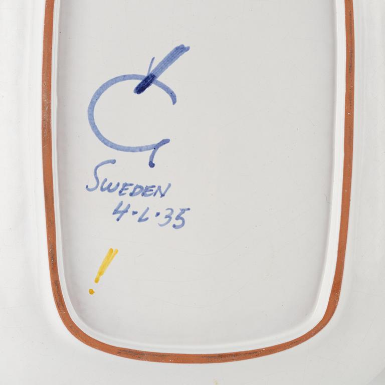 Stig Lindberg, fat, 2 st, Gustavsbergs studio.