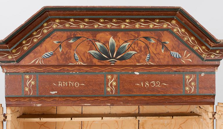 SKÅP, allmoge, 1800-talets första hälft.