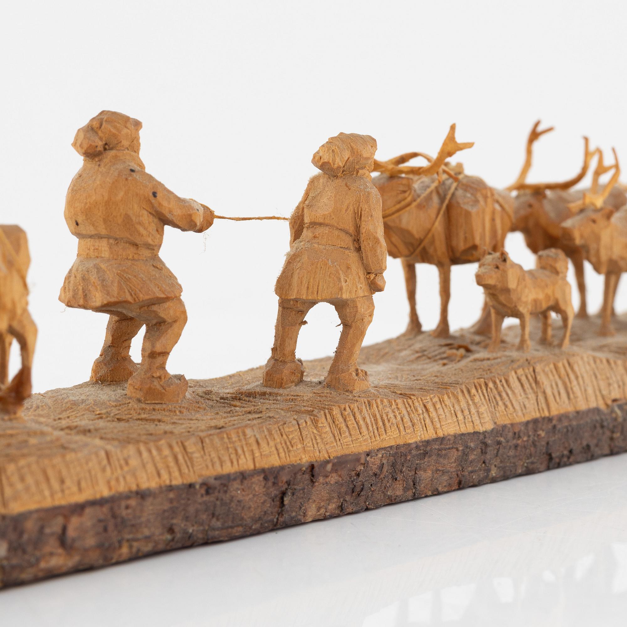 Kjell Bergqvist, skulptur, Malmberget, signerad KB och daterad -71.