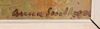 Anna Snellman, oil on board, signed.