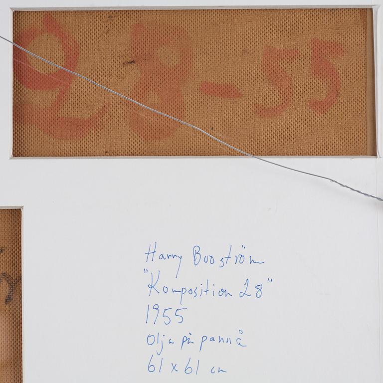 HARRY BOOSTRÖM, oil on panel, signed and dated -55.