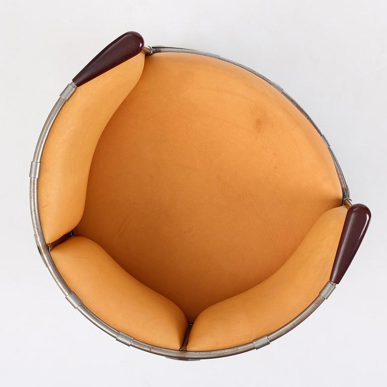 Mats Theselius, fåtölj, "Älgskinnsfåtöljen", ed. 52/360, Källemo, Värnamo, efter 1991.