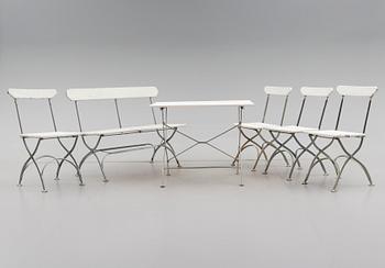 TRÄDGÅRDSGRUPP, 6 delar, Grythyttan, 1900-talets andra hälft.