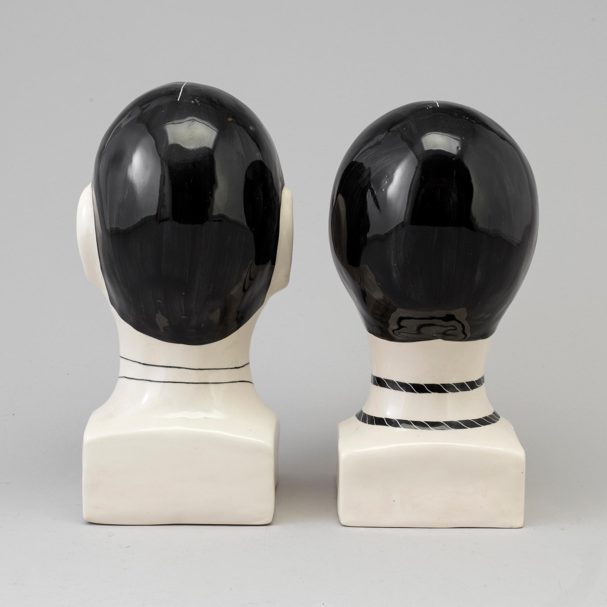 Two T Davidson and A Smith porcelain figurines, signed, second half of the 20th century.