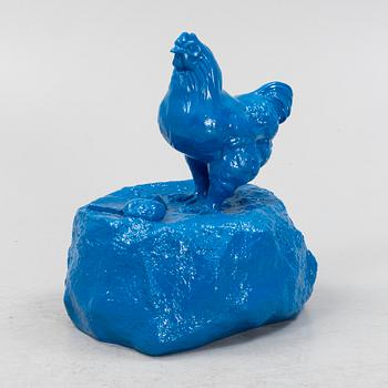 William Sweetlove, sculpture, blue polyuteran, 2006, signed 19/50.