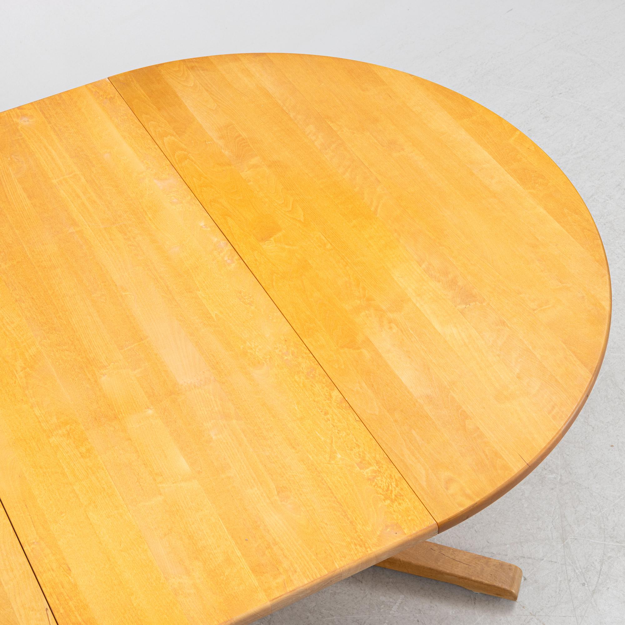Yngve Ekström, a 'Björka' dining table, Stolab, late 20th century.