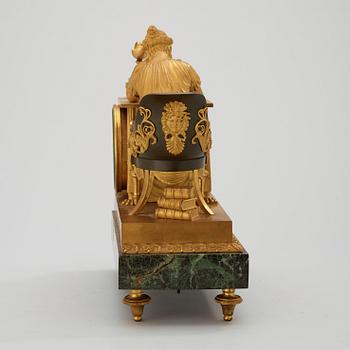 A French Empire early 19th century mantel clock.