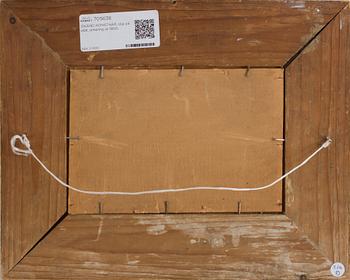 OKÄND KONSTNÄR, olja på plåt, omkring år 1900.