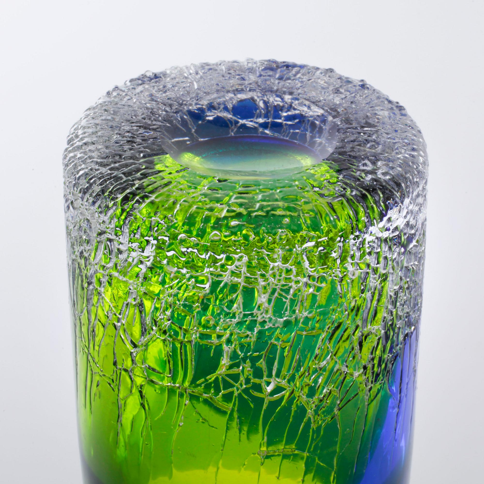 A glass vase by Göran Wärff for Kosta, signed and numbered, second half of the 20th century.