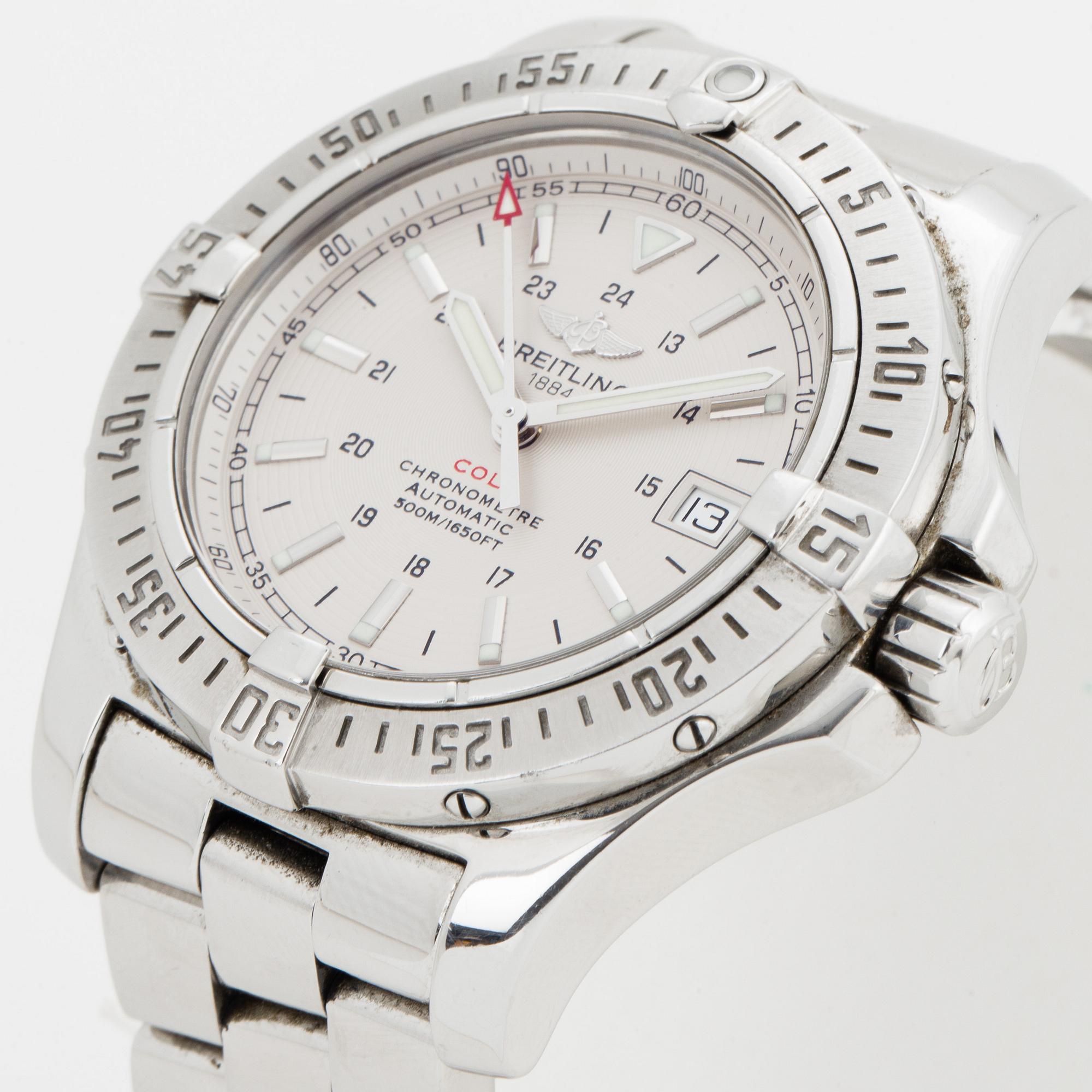 BREITLING, Colt Automatic (500M/1650FT), Chronometre, wristwatch, chronograph, 41 mm.