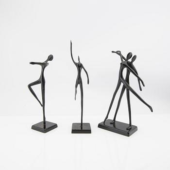 Bodrul Khalique och Louise Hederström skulpturer 4 st för IKEA 2000-2004 patinerad brons.