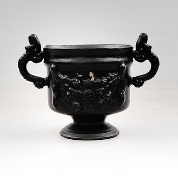 TRÄDGÅRDSURNA, gjutjärn, Stafsjö Bruk, sannolikt 1900-talets första hälft.