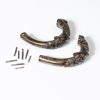 Kaffe- och teservis, 4 delar, silver, London, England 1828-29, Joseph Craddock resp Josiah Barnett.