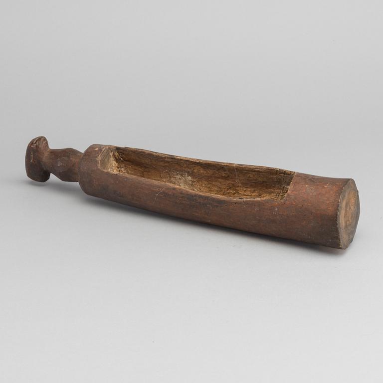 A slit drum, Yaka, D. R. Congo.