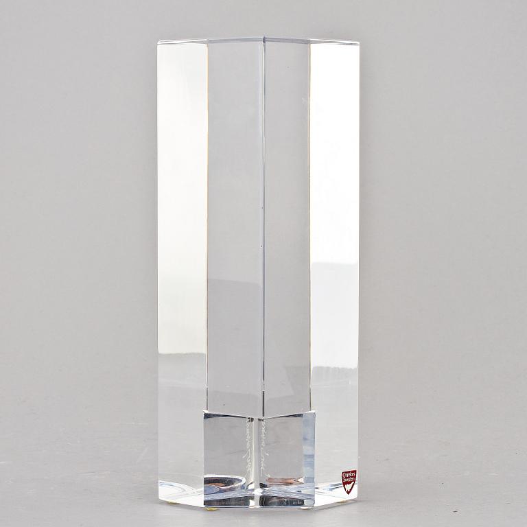 SKULPTUR, glas, "Skyskrapa I"/"Skyscraper I", Jan Johansson, Orrefors Gallery, 1988.