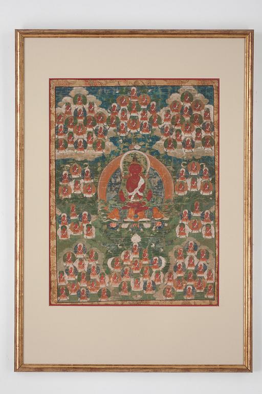 A Thangka of Amitayus, Qing dynasty presumably 18th/ or early 19th Century.