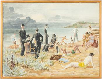 Arvid Fougstedt, Scene at the Beach.