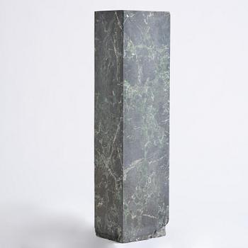 A black Scagliola 20th century column.