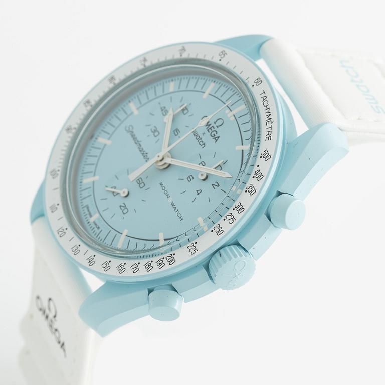 Omega/Swatch, MoonSwatch, "No Reserve", collection of 14 pcs, chronograph, wristwatches, 42 mm.