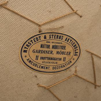SOFA, gustavian style, Myrstedt & Sterns, Stockholm. Early 20th century. Signed with label.