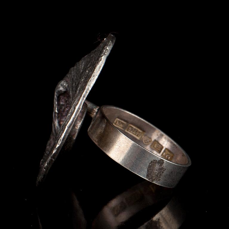 RING, silver, design Helky Juvonen/Outakoru, N. Westerback 1972.