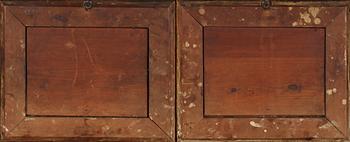 OKÄND KONSTNÄR, 2 st, blandteknik, omkring sekelskiftet 1900.