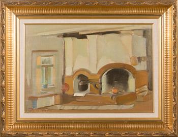 EERO NELIMARKKA, oil on panel, signed and dated -42.