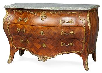 855. A Swedish Rococo commode by L. Nordin.