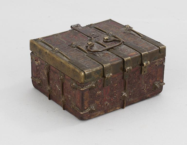 A neo-Gothic casket, probably 18th century.