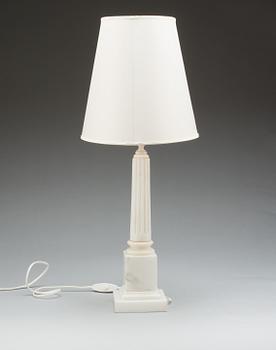 BORDSLAMPA, alabaster , 1900-tal.