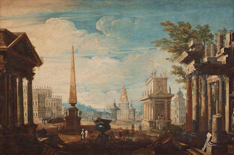 ITALIAN ARTIST 17th CENTURY, Capriccio.