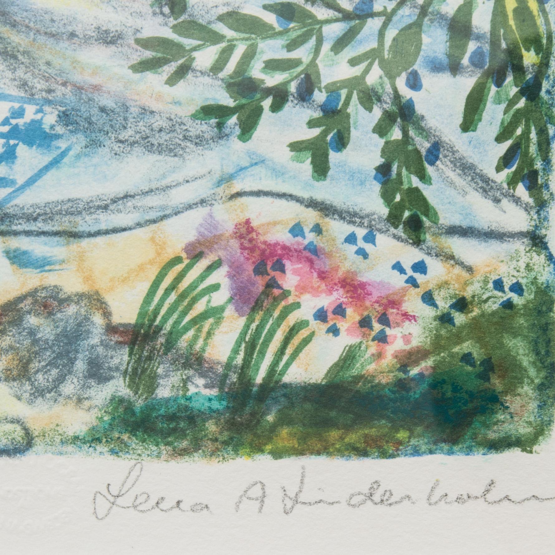 LENA LINDERHOLM, färglitografi, signerad och numrerad 99/225.
